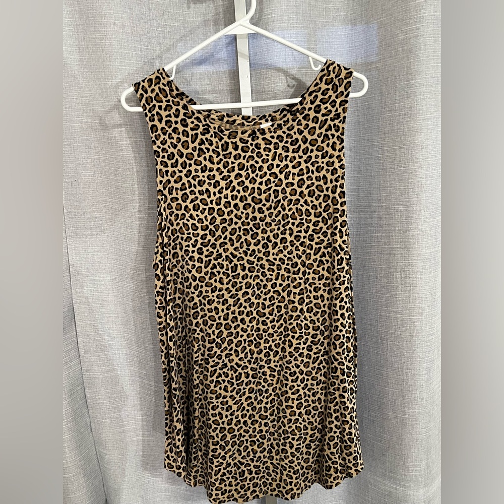 Gap leopard long tank